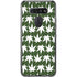 Marijuana Leaf White Pattern LG K51/Q51 Clear Case