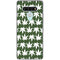 Marijuana Leaf White Pattern LG Stylo 6 Clear Case