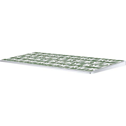 Marijuana Leaf White Pattern Magic Keyboard Skin