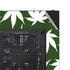 Marijuana Leaf White Pattern NZXT H510 Compact ATX Mid-Tower Case Skin