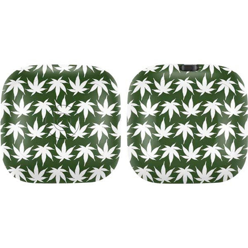 Marijuana Leaf White Pattern PowerBeats Pro Skin