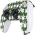 Marijuana Leaf White Pattern PS5 Controller Skin