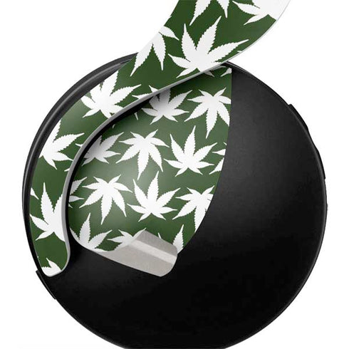 Marijuana Leaf White Pattern PULSE 3D Wireless Headset for PS5 Skin