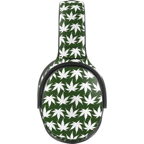 Marijuana Leaf White Pattern Skullcandy Venue Skin