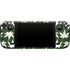 Marijuana Leaf White Pattern Steam Deck Handheld Gaming Computer Skin
