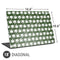 Marijuana Leaf White Pattern Universal Laptop 18in (14.6 x 10.6in) Skin