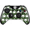 Marijuana Leaf White Pattern Xbox One Controller Skin
