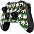 Marijuana Leaf White Pattern Xbox One X Controller Skin