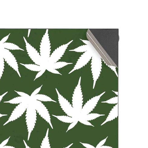 Marijuana Leaf White Pattern Xbox Series X Console Skin