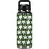 Marijuana Leaf White Pattern YETI Rambler 36oz Bottle Skin