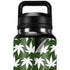 Marijuana Leaf White Pattern YETI Rambler 36oz Bottle Skin