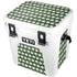 Marijuana Leaf White Pattern YETI Roadie 24 Hard Cooler Skin
