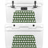 Marijuana Leaf White Pattern YETI Tundra 45 Hard Cooler Skin