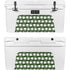 Marijuana Leaf White Pattern YETI Tundra 65 Hard Cooler Skin