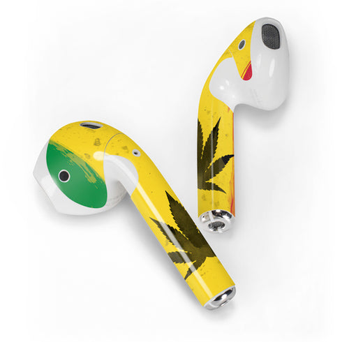Marijuana Rasta Distressed Apple AirPods 2 Skin