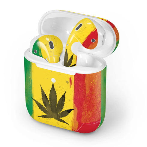 Marijuana Rasta Distressed Apple AirPods 2 Skin