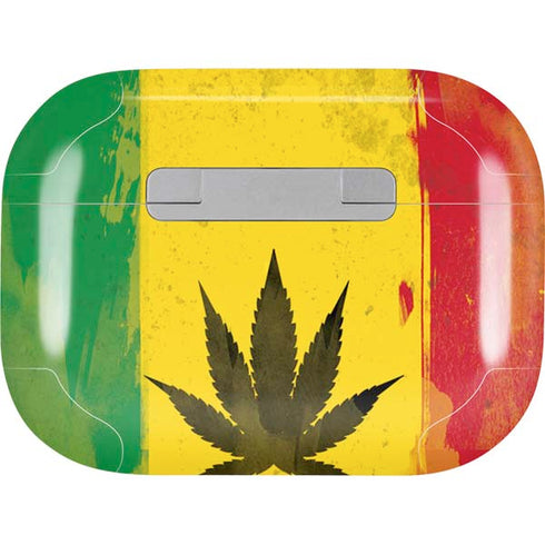 Marijuana Rasta Distressed Apple AirPods Pro Skin