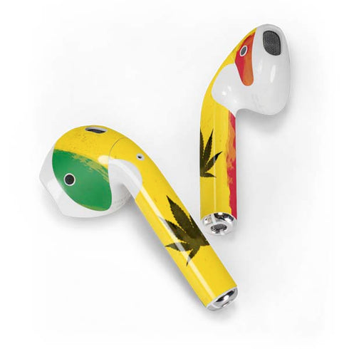 Marijuana Rasta Distressed Apple AirPods Skin