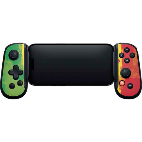 Marijuana Rasta Distressed Backbone One for iPhone Game Controller Skin
