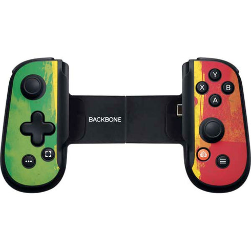 Marijuana Rasta Distressed Backbone One for iPhone Game Controller Skin