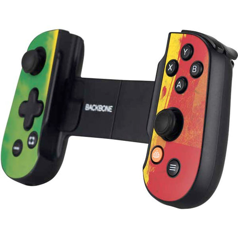 Marijuana Rasta Distressed Backbone One for iPhone Game Controller Skin