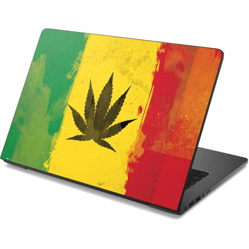 Marijuana Rasta Distressed Dell Chromebook Skin