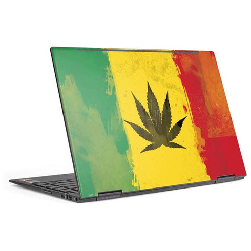 Marijuana Rasta Distressed HP Envy Skin