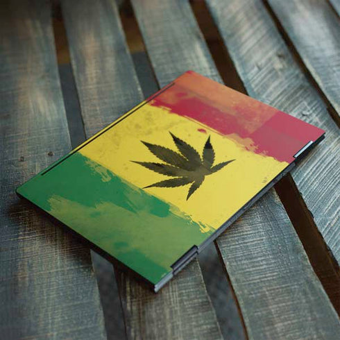 Marijuana Rasta Distressed HP Envy Skin