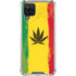 Marijuana Rasta Distressed Galaxy A12 Clear Case