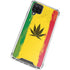 Marijuana Rasta Distressed Galaxy A12 Clear Case