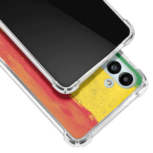 Marijuana Rasta Distressed Galaxy A13 5G Clear Case