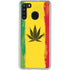 Marijuana Rasta Distressed Galaxy A21 Clear Case