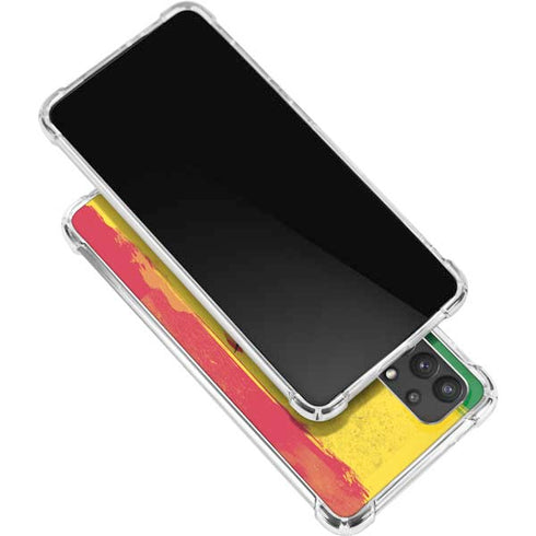 Marijuana Rasta Distressed Galaxy A32 5G Clear Case