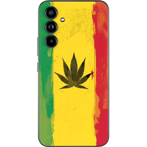 Marijuana Rasta Distressed Galaxy A54 5G Skin