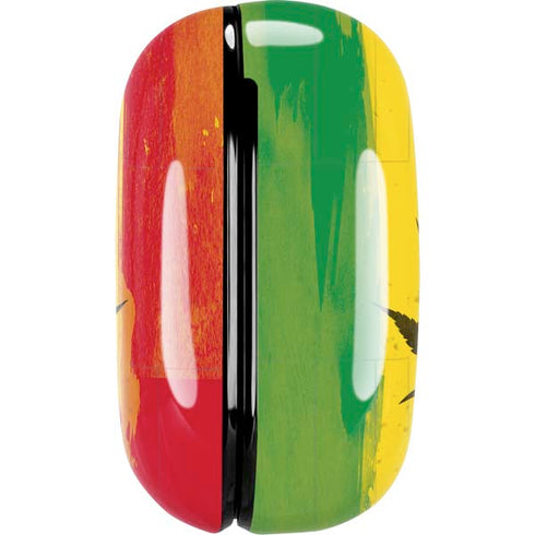 Marijuana Rasta Distressed Galaxy Buds Live Skin