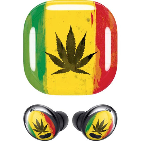 Marijuana Rasta Distressed Galaxy Buds Pro Skin