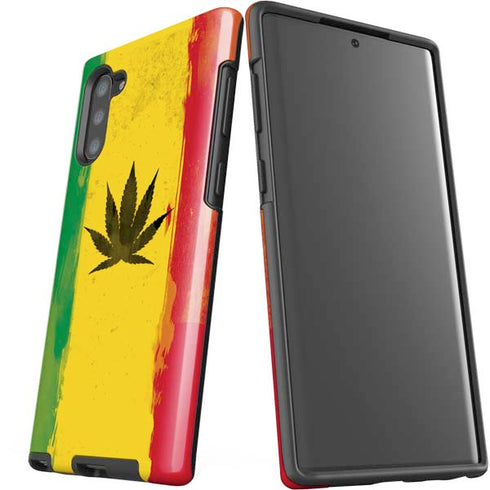 Marijuana Rasta Distressed Galaxy Note 10 Pro Case
