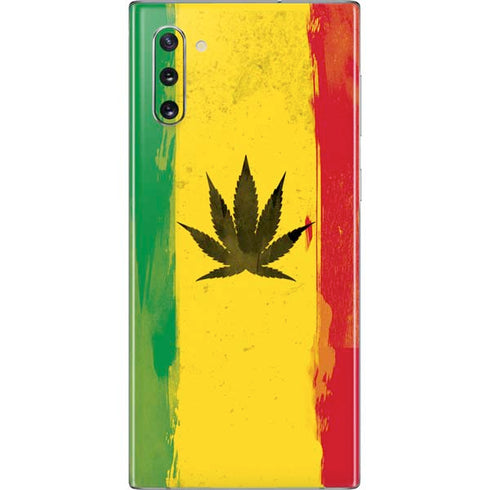 Marijuana Rasta Distressed Galaxy Note 10 Skin
