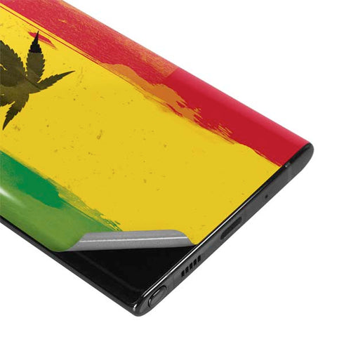 Marijuana Rasta Distressed Galaxy Note 10 Skin