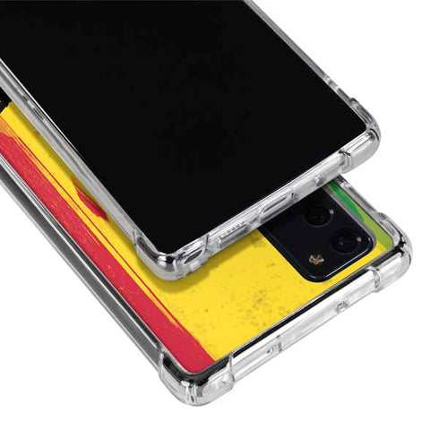 Marijuana Rasta Distressed Galaxy Note20 5G Clear Case