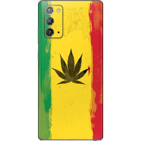 Marijuana Rasta Distressed Galaxy Note20 5G Skin