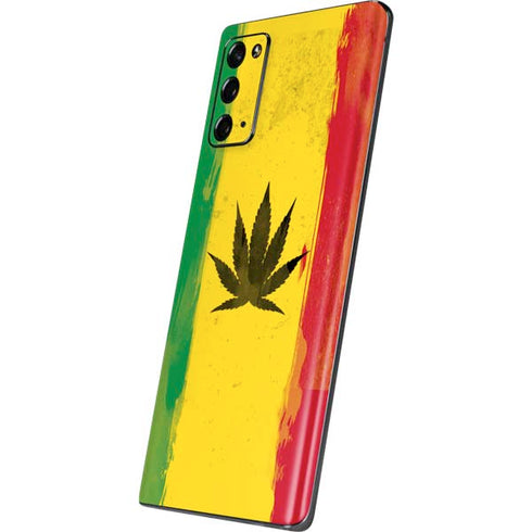 Marijuana Rasta Distressed Galaxy Note20 5G Skin