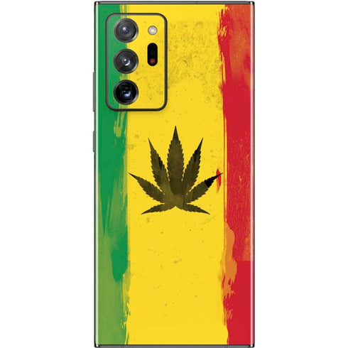 Marijuana Rasta Distressed Galaxy Note20 Ultra 5G Skin