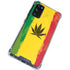 Marijuana Rasta Distressed Galaxy S20 FE Clear Case