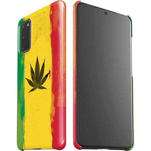 Marijuana Rasta Distressed Galaxy S20 Lite Case