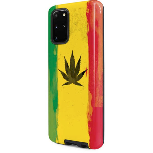 Marijuana Rasta Distressed Galaxy S20 Plus Pro Case