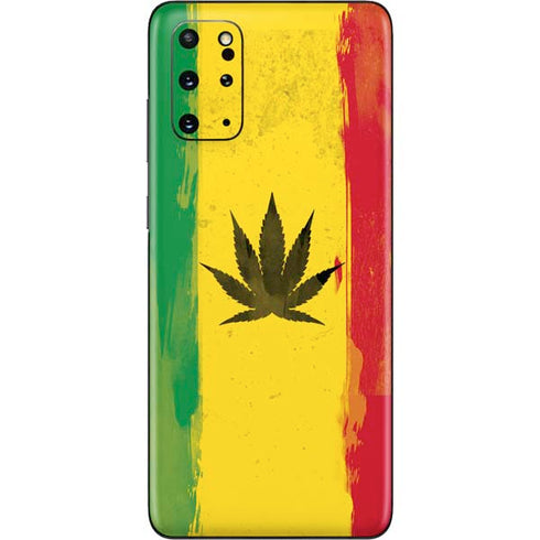 Marijuana Rasta Distressed Galaxy S20 Plus Skin