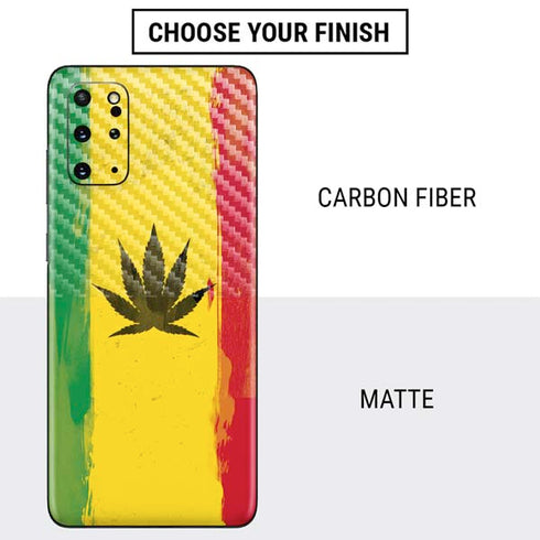 Marijuana Rasta Distressed Galaxy S20 Plus Skin