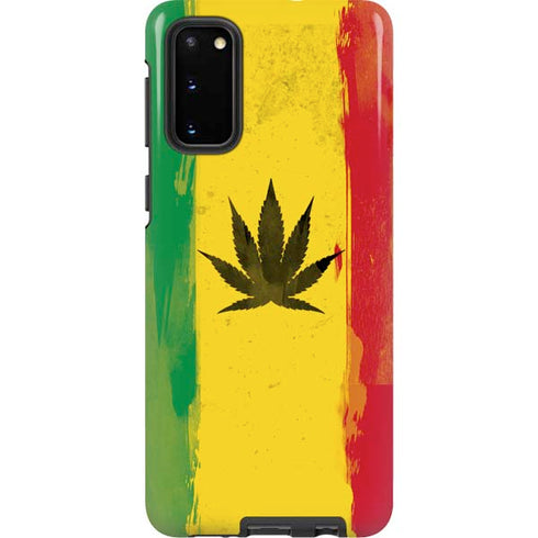 Marijuana Rasta Distressed Galaxy S20 Pro Case