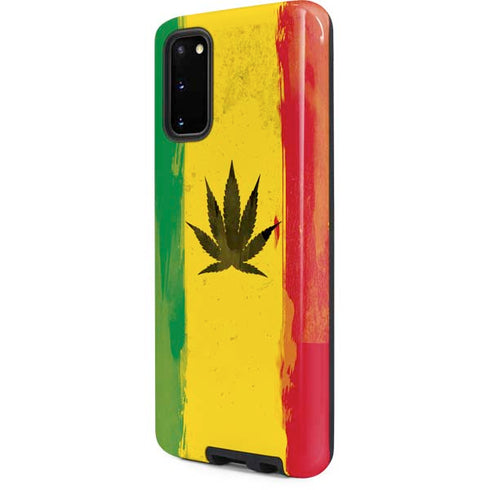 Marijuana Rasta Distressed Galaxy S20 Pro Case
